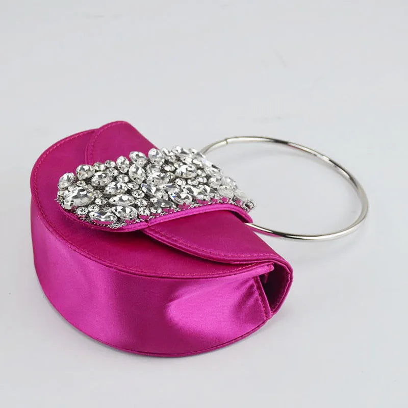 Women Luxury Evening Bags Shiny Rhinestone Clutch Money Purses Fashion Shoulder Bag Handbag Wedding Party Dinner Bag