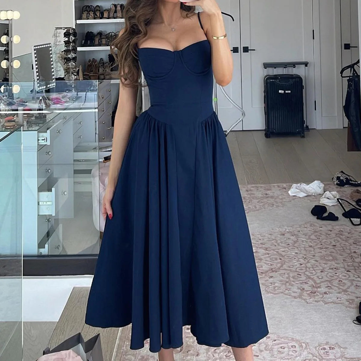 Fit and Flare Midi Dress
