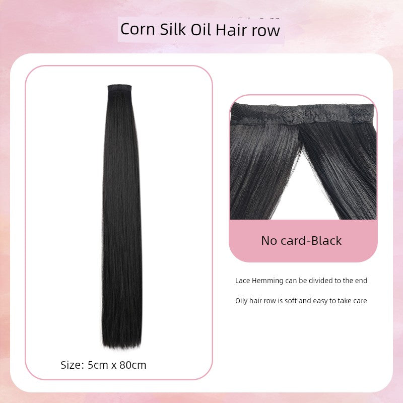 Han Dynasty Micro Oil Hair Pack Wig Set Additional Hair Volume Ancient Costume Style Winding Ring Vertical Ring Modeling Makeup Artist Special Straight Hair Piece