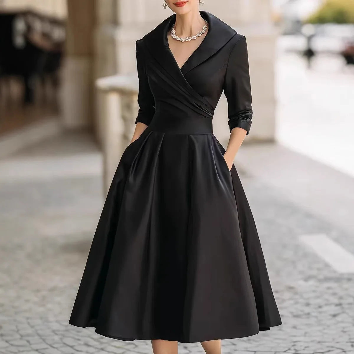 2025 New Women's Bodycon Dress Elegant Belted Midi Dress for Wedding Guest Office Formal Dress