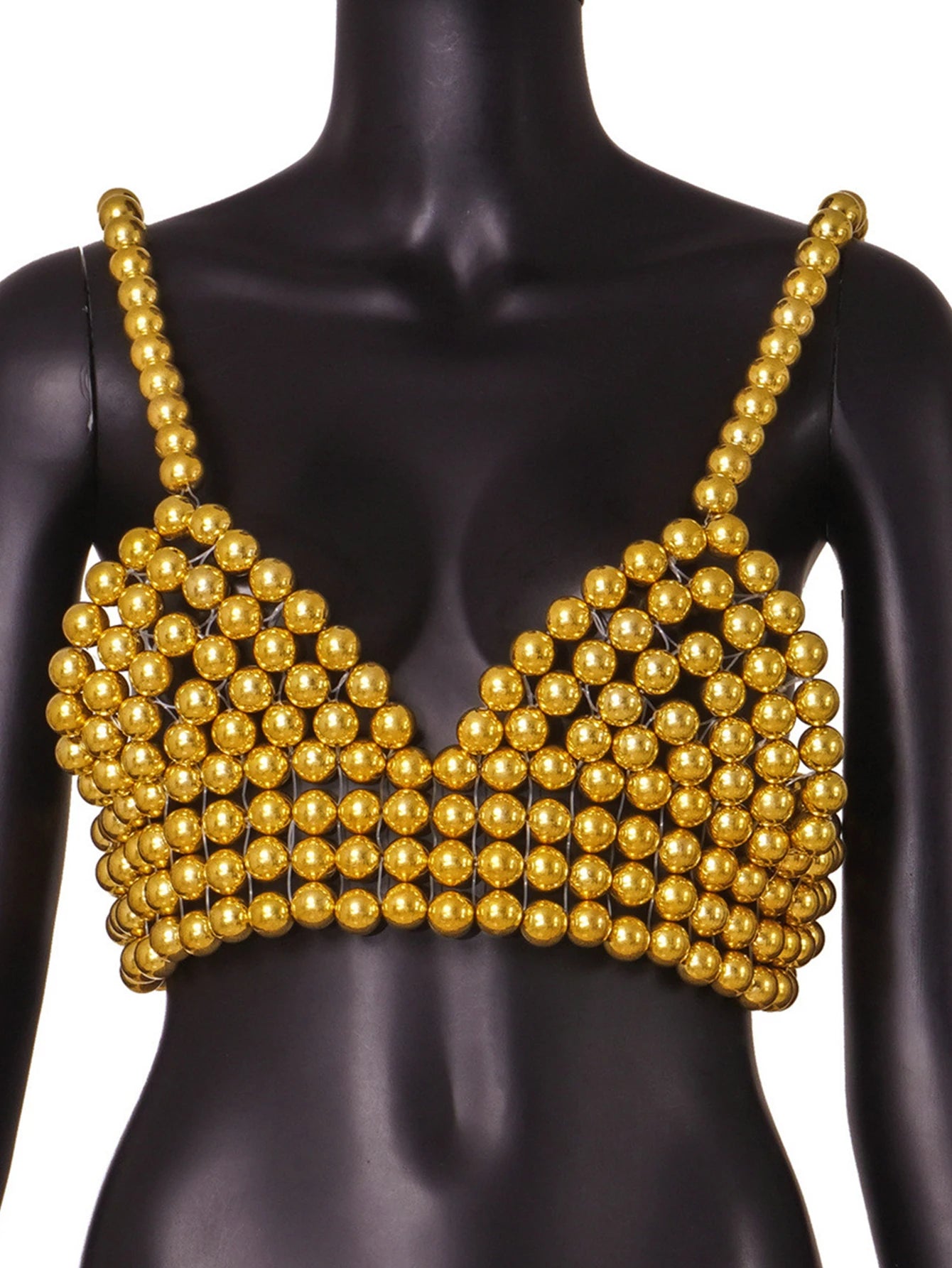 Sexy see through halter pearl corset crop top women 2025 summer festival outfit beach club party top cropped tanks womens tops