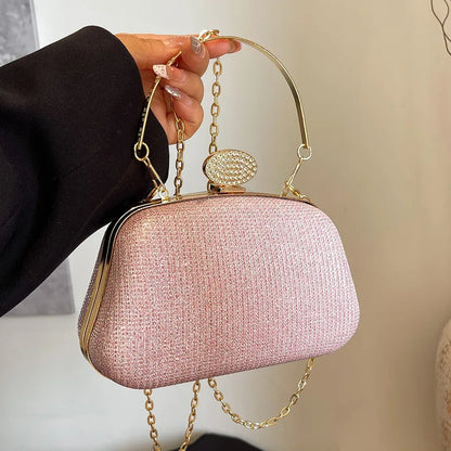 Dinner Shoulder Bag Stylish Evening Bag Wedding Clutch Handbag Black Ladies' Crossbody Bag For Dinner Event Formal Occasion