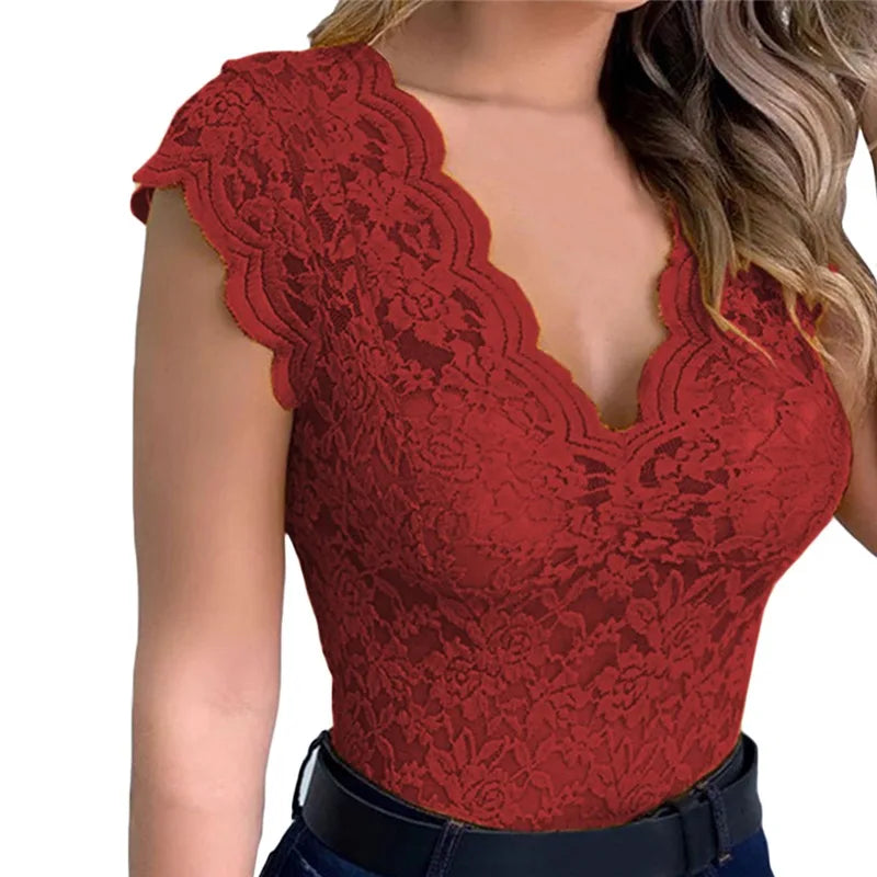 New Tanks For Women Summer Women Lace Sexy Camisole V Neck Tank Top Underwear Vest Candy Color Bralette Female Lace Underwears