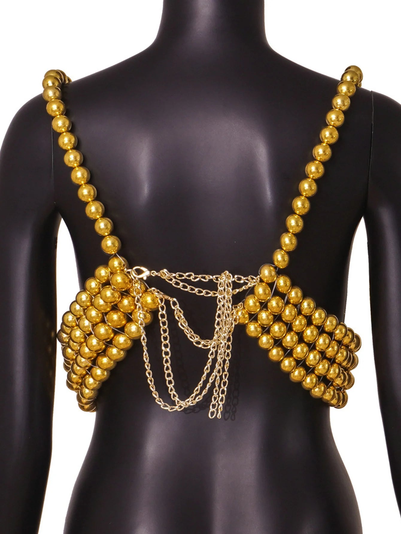 Sexy see through halter pearl corset crop top women 2025 summer festival outfit beach club party top cropped tanks womens tops