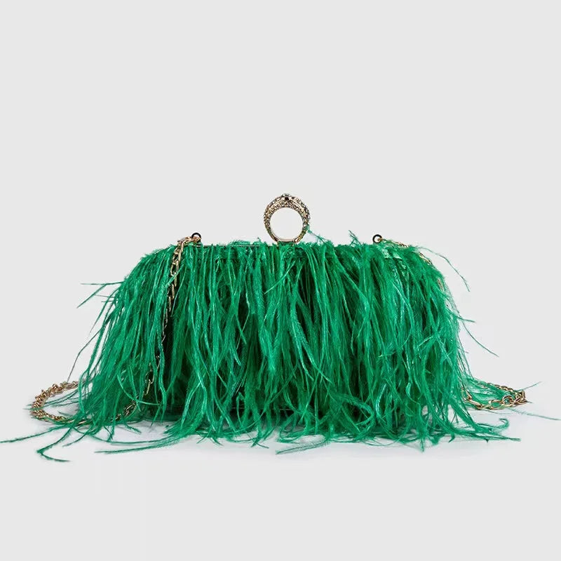 The Feather Clutch Bag