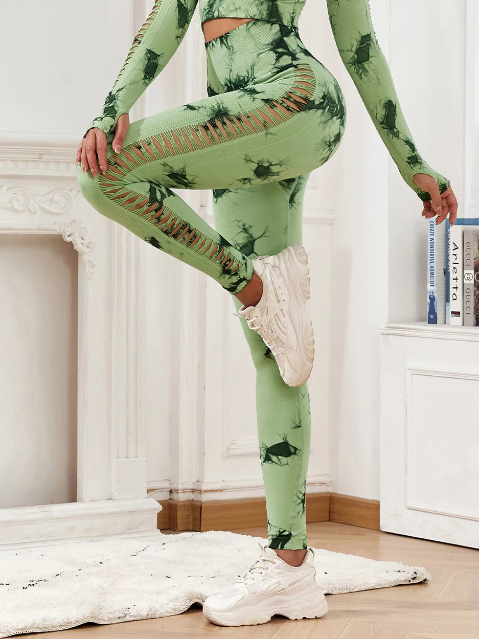 Hollow Out Gym Leggings