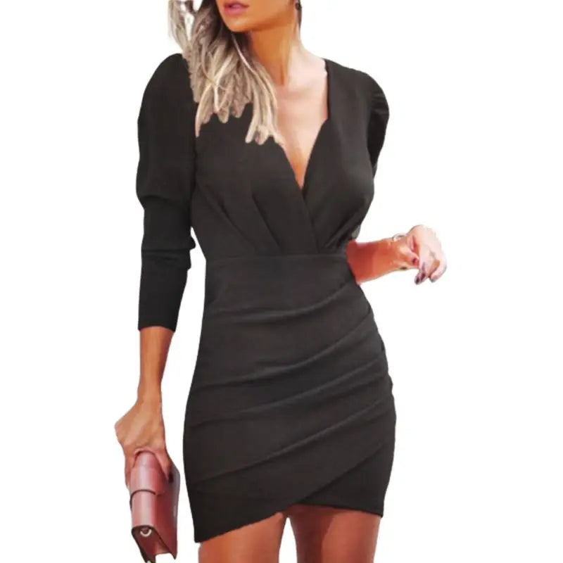 The Slim Long-Sleeved Mini Dress