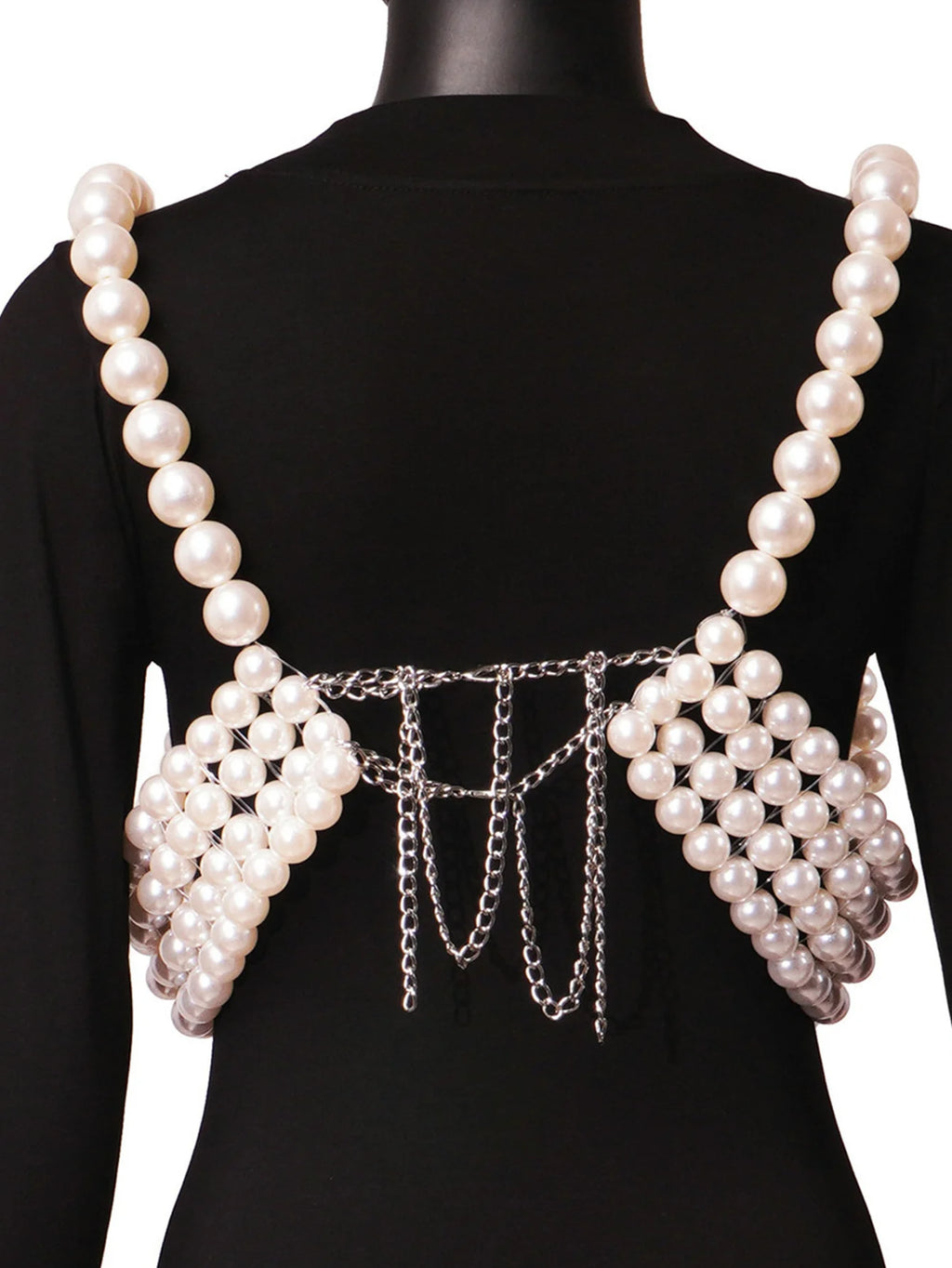 Sexy see through halter pearl corset crop top women 2025 summer festival outfit beach club party top cropped tanks womens tops