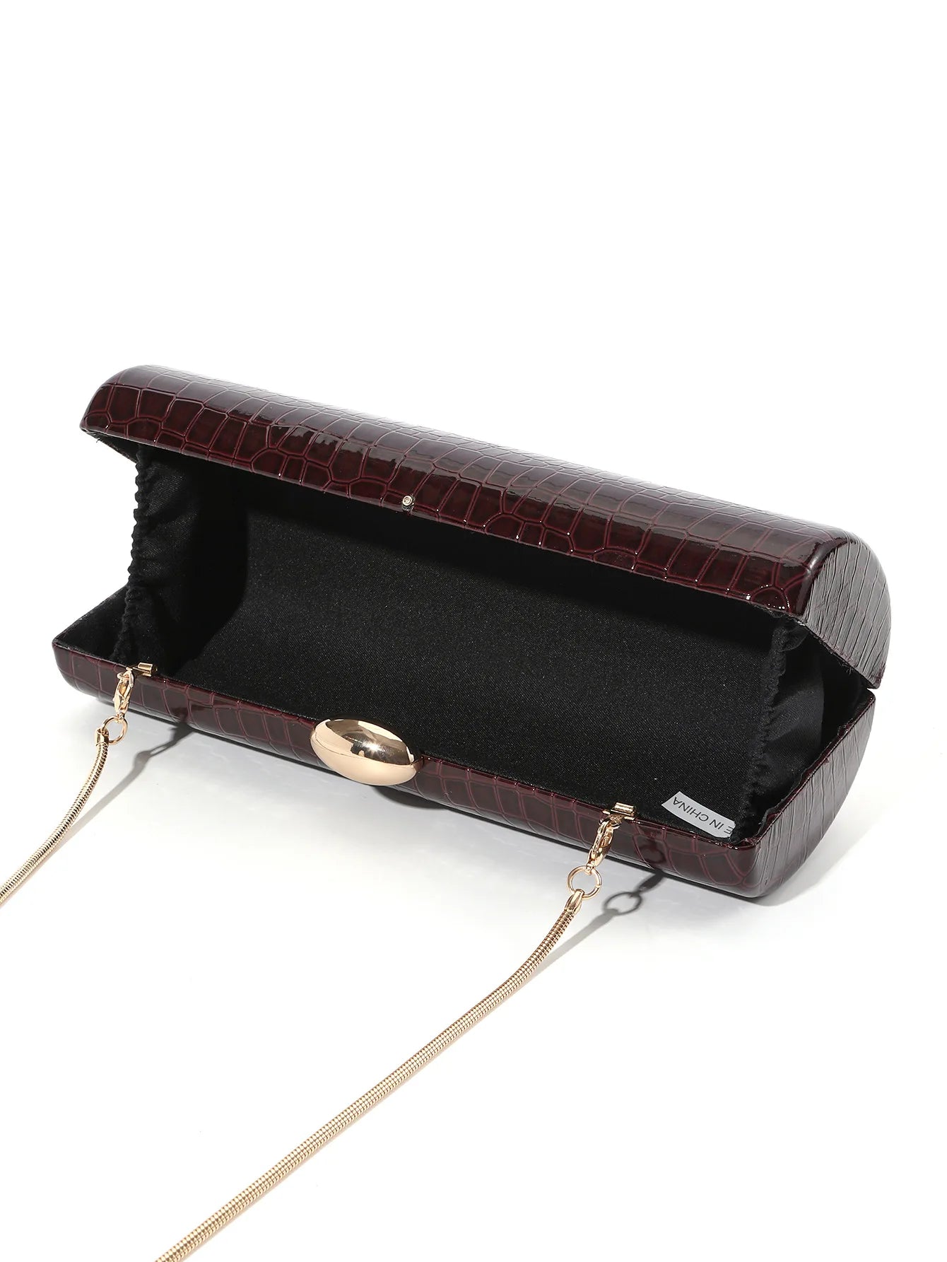 Evening Clutch Bag For Women Fashion Vintage Long Box Clutches Dress Party Lady Handbag Purse PU Leather Chain Shoulder Bag