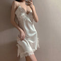 Lace Neck Lingerie Dress