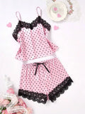 Bowknot Pyjamas Shorts Set