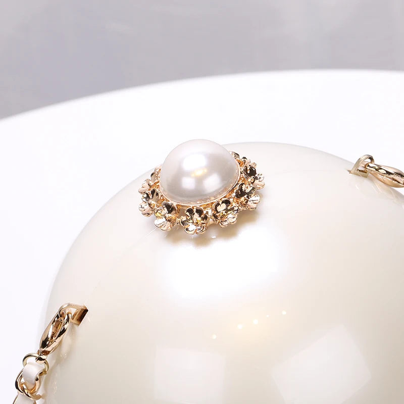 Round Pearl Crossbody