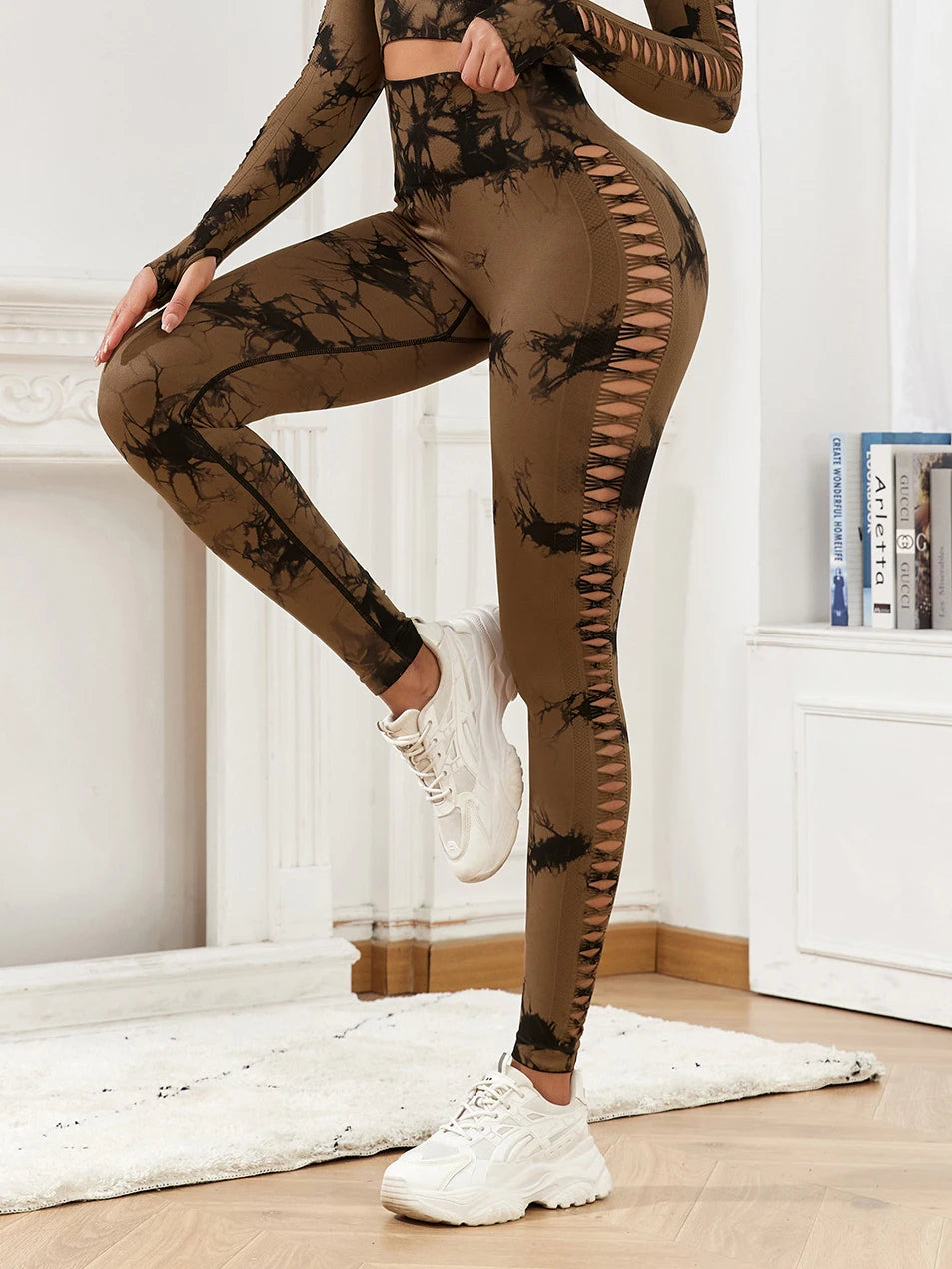 Hollow Out Gym Leggings