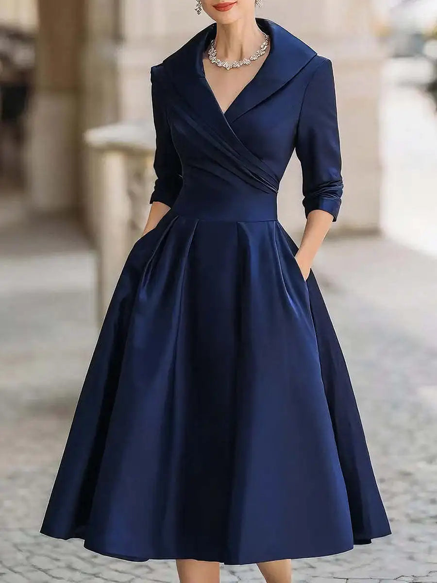 2025 New Women's Bodycon Dress Elegant Belted Midi Dress for Wedding Guest Office Formal Dress