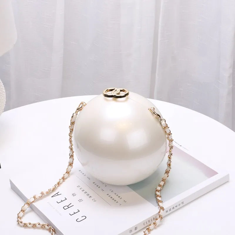 Round Pearl Crossbody