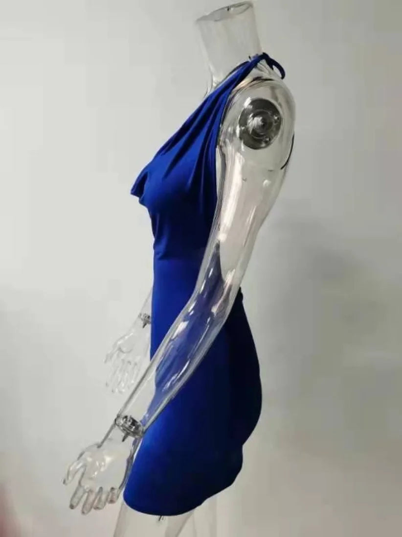 The Deep-V Halter Dress