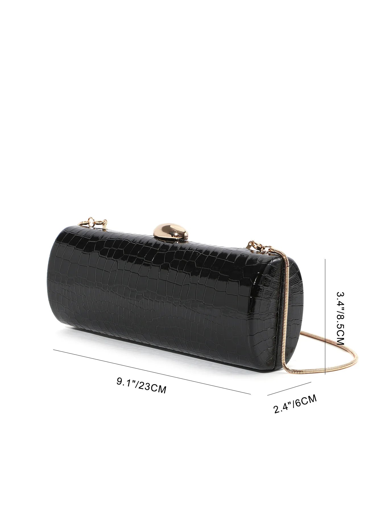Evening Clutch Bag For Women Fashion Vintage Long Box Clutches Dress Party Lady Handbag Purse PU Leather Chain Shoulder Bag