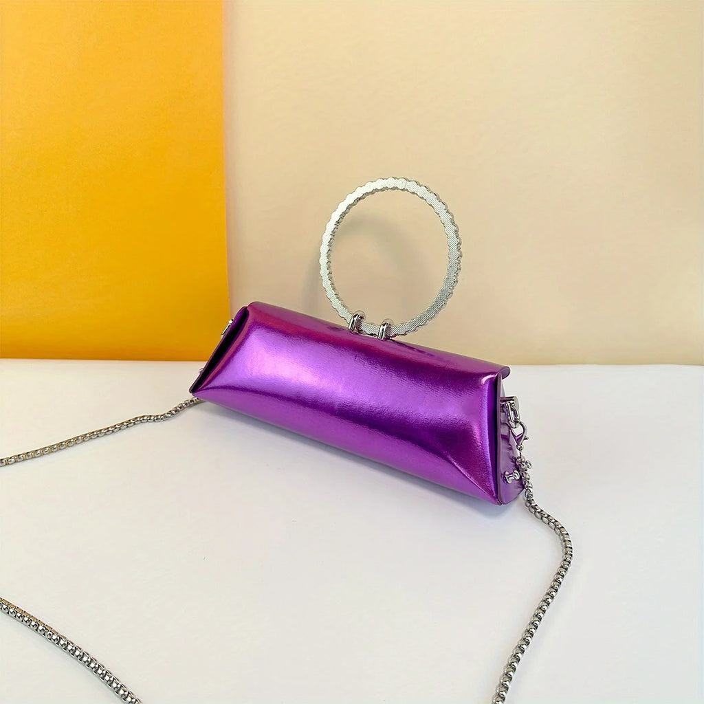 Women's Rectangular Evening Bag-Crystal Embellished Evening Clutch Elegant Party Purse for woman, Luxury Designer Handbags 2025