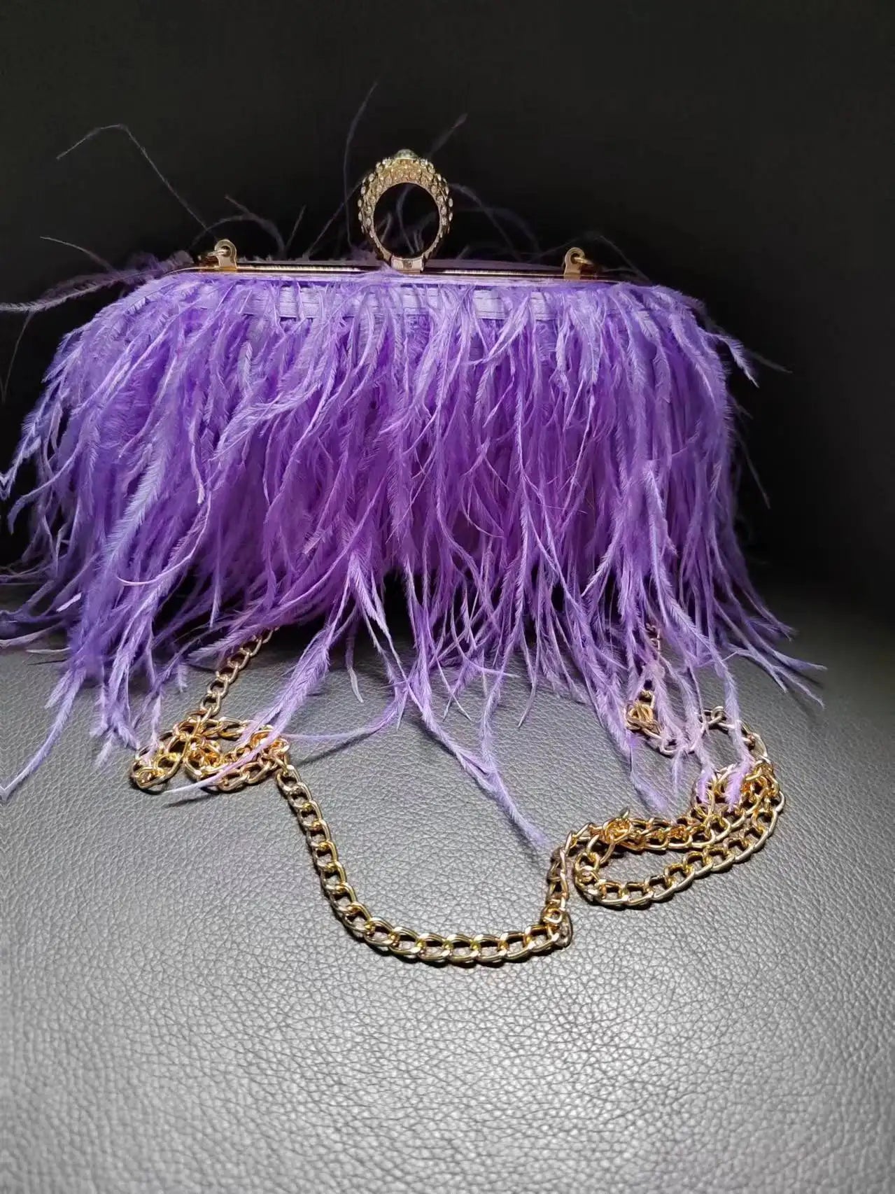The Feather Clutch Bag