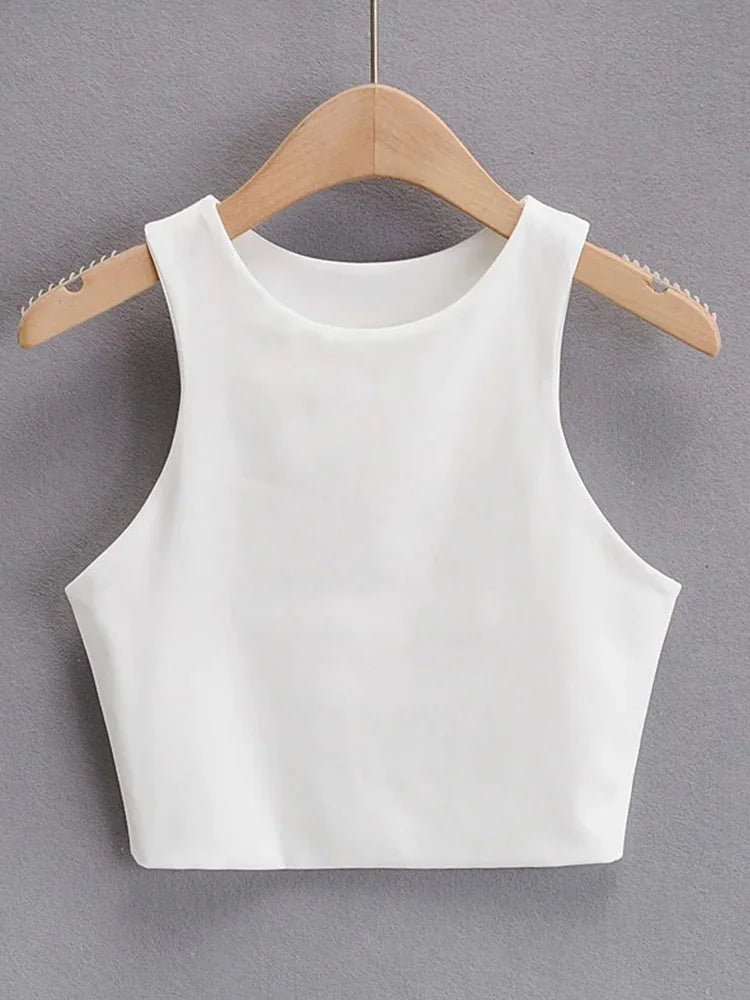 Slim  O-neck  Tanktop