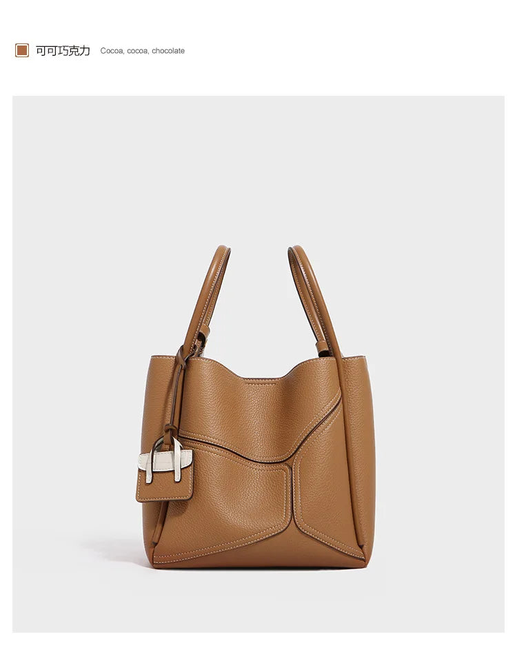 Tote bag autumn and winter new leather texture fashionable and versatile commuting large capacity large bag women's armpit bag